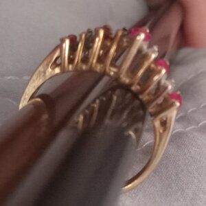 Beautiful ruby and diamond ring